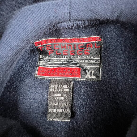 Y2K Steve & Barry's Michigan Wolverines Sweatshirt Extra Large Blue Faded Hoodie - Picture 9 of 16